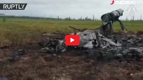 Pogledajte snimke s mjesta pada ruskog helikoptera, poginulo je 18 ljudi