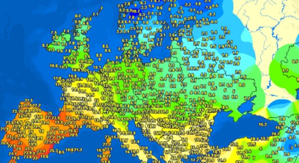 Pogledajte kakve su temperature izmjerene danas, 3. veljače, u Europi