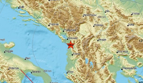 Potres od 4.8 u Albaniji