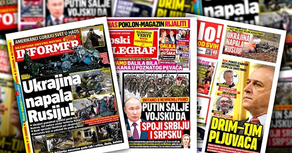 Srpski tabloidi: Putin dolazi spojiti Srbiju i Republiku Srpsku