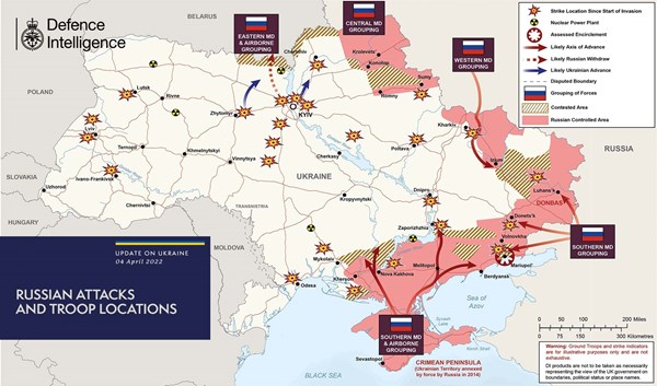 FOTO Ovo je nova britanska karta ruskih napada, došlo je do ogromne promjene